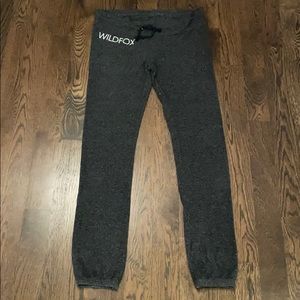 Wildfox Charcoal Gray Joggers Sweatpants Medium M